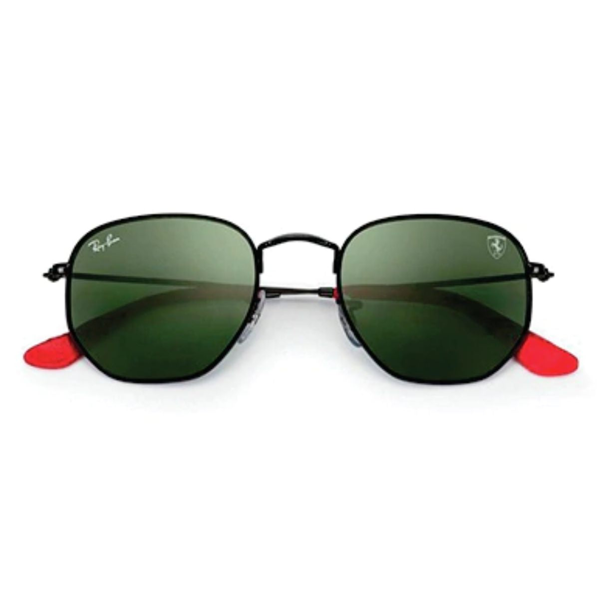 Ferrari Hexagonal Negro/Verde patilla punta roja