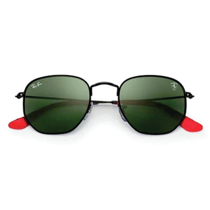 Ferrari Hexagonal Negro/Verde patilla punta roja
