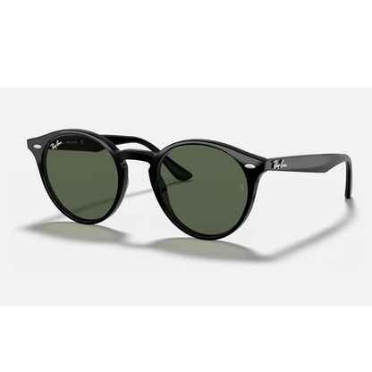 Round Plastico Negro con Lente Verde