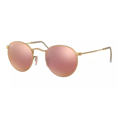 Round Metal con Lente Rosa Espejado