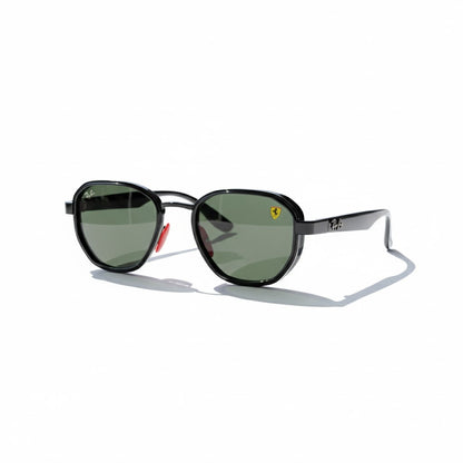 Ferrari Gunmetal Negro/Verde patilla punta roja
